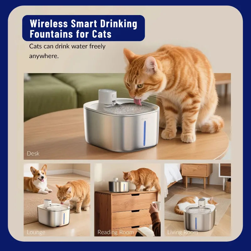 PetPure™ Smart Cat Fountain + Free Fur Brush – Healthy Pets, Happy Life
