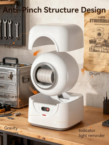 81L Large Enclosed Cat Litter Box with Stainless Steel Pan