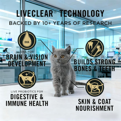 LiveClear Kitten Food with Allergen Reduction Technology