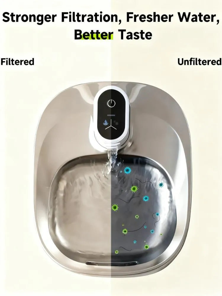 Complete Filter Set: 8 Filters & 32 Sponges for Wireless Stainless Cat Fountains