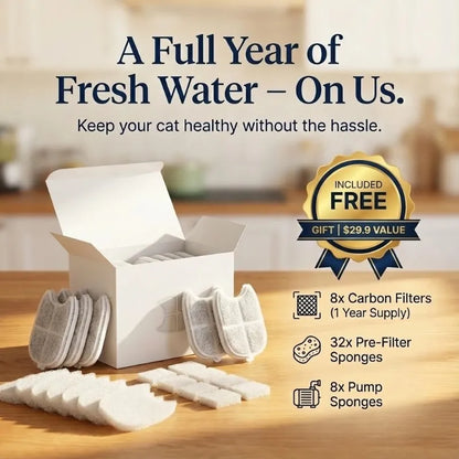 PetPure™ Smart Cat Fountain + Free Fur Brush – Healthy Pets, Happy Life