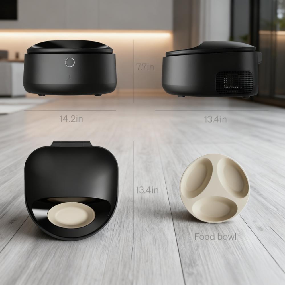 Smart Refrigerated Wet Food Feeder for Pets with App Control