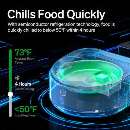 Smart Refrigerated Wet Food Feeder for Pets with App Control