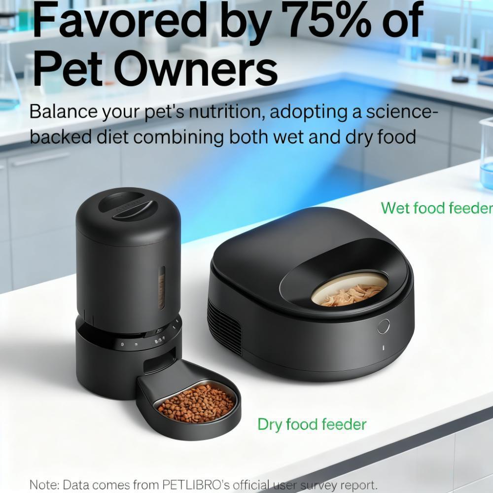 Smart Refrigerated Wet Food Feeder for Pets with App Control